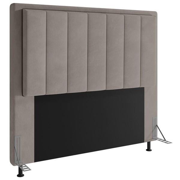 Cabeceira Cama Box Casal 140cm D10 Opala Suede Bege - Mpozena
