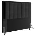 Cabeceira Cama Box Casal 140cm D10 Opala Suede Preto - Mpozen