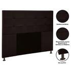 Cabeceira Cama Box Casal 140cm D10 Safira Corano Marrom - Mpo