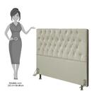 Cabeceira Cama Box Casal 140cm Diamante D10 Corano Bege