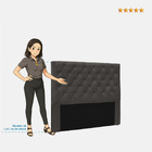 Cabeceira Cama Box Casal 140cm Dora Suede - Loja Sheep - Marr