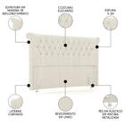 Cabeceira Cama Box Casal 140cm Dust Z37 Linho Creme - Mpozena