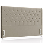 Cabeceira Cama Box Casal 140cm Estofada Frizza P05 Veludo Beg