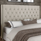 Cabeceira Cama Box Casal 140cm Estofada Frizza P05 Veludo Beg