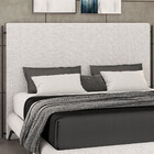 Cabeceira Cama Box Casal 140cm Estofada Goya P05 Linho Cinza