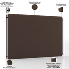 Cabeceira Cama Box Casal 140cm Estofada Goya P05 Veludo Marro