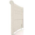 Cabeceira Cama Box Casal 140cm Estofada Meora P05 Linho Creme