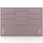 Cabeceira Cama Box Casal 140cm Estofada Nora P05 Veludo Rosê