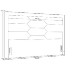 Cabeceira Cama Box Casal 140cm Estofada Nora P05 Veludo Rosê