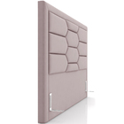 Cabeceira Cama Box Casal 140cm Estofada Nora P05 Veludo Rosê