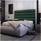 Cabeceira Cama Box Casal 140cm Greta D05 Linho Verde - Mpozen