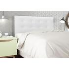 Cabeceira Cama Box Casal 140cm Helena Tecido Sintético Branco
