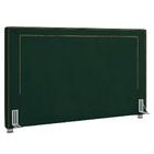Cabeceira Cama Box Casal 140cm Mali P02 Veludo Verde Musgo