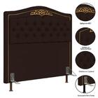 Cabeceira Cama Box Casal 140cm Marcheli Corano Marron Escuro