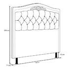 Cabeceira Cama Box Casal 140cm Marcheli Facto Marrom/bege