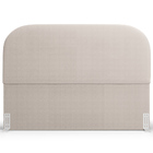 Cabeceira Cama Box Casal 140cm Orgânica Lanna W01 Bouclê Crem