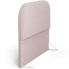 Cabeceira Cama Box Casal 140cm Orgânica Lanna W01 Bouclê Rosê