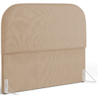 Cabeceira Cama Box Casal 140cm Orgânica Lanna W01 Linho Bege