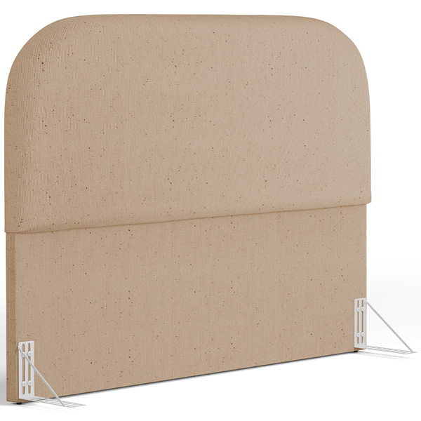 Cabeceira Cama Box Casal 140cm Orgânica Lanna W01 Linho Bege