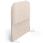 Cabeceira Cama Box Casal 140cm Orgânica Lanna W01 Suede Bege