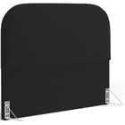 Cabeceira Cama Box Casal 140cm Orgânica Lanna W01 Suede Preto