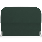 Cabeceira Cama Box Casal 140cm Orgânica Lanna W01 Suede Verde