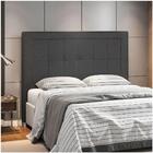 Cabeceira Cama Box Casal 140cm Paolla P02 Veludo Chumbo - Mpo
