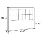 Cabeceira Cama Box Casal 140cm Paolla Z37 Facto Pérola - Mpoz