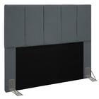 Cabeceira Cama Box Casal 140cm Pérola D10 Suede Cinza