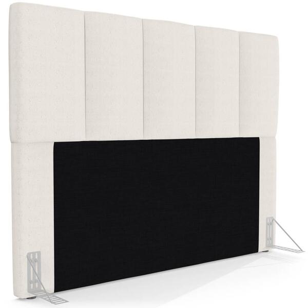 Cabeceira Cama Box Casal 140cm Pérola W01 Linho Cru - Mpozena