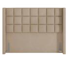 Cabeceira Cama Box Casal 140cm Pisa Z37 Veludo Bege - Mpozena