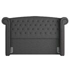 Cabeceira Cama Box Casal 140cm Provença P02 Linho Chumbo