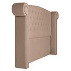 Cabeceira Cama Box Casal 140cm Provença P02 Veludo Bege