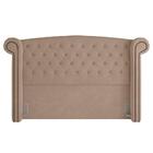 Cabeceira Cama Box Casal 140cm Provença P02 Veludo Bege
