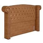 Cabeceira Cama Box Casal 140cm Provença Z37 Sintético Caramel