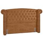 Cabeceira Cama Box Casal 140cm Provença Z37 Sintético Caramel