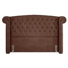 Cabeceira Cama Box Casal 140cm Provença Z37 Sintético Marrom
