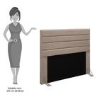 Cabeceira Cama Box Casal 140cm Rubi D10 Suede Bege