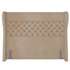 Cabeceira Cama Box Casal 140cm Trinidad Z37 Veludo Bege - Mpo