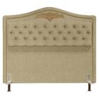 Cabeceira Cama Box Casal 160cm Linho Areia