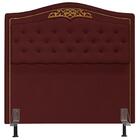 Cabeceira Cama Box Casal 160cm Suede Vinho
