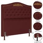 Cabeceira Cama Box Casal 160cm Suede Vinho