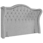 Cabeceira Cama Box Casal 195 Cm P05 Lisboa Bouclê Cinza - Lya