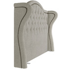 Cabeceira Cama Box Casal 195 Cm P05 Lisboa Bouclê Creme - Lya