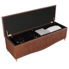 Cabeceira Cama Box Casal 195cm Facto Marrom/bege- Mpozenato