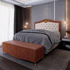 Cabeceira Cama Box Casal 195cm Facto Marrom/bege- Mpozenato