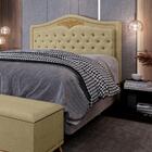 Cabeceira Cama Box Casal 195cm Linho Areia