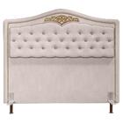 Cabeceira Cama Box Casal 195cm Suede Bege
