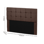 Cabeceira Cama Box Casal 1 40 Estofada Julia Sued Café