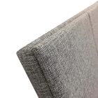 Cabeceira Cama Box Casal 5 Individual Alce Couch Linho Cinza